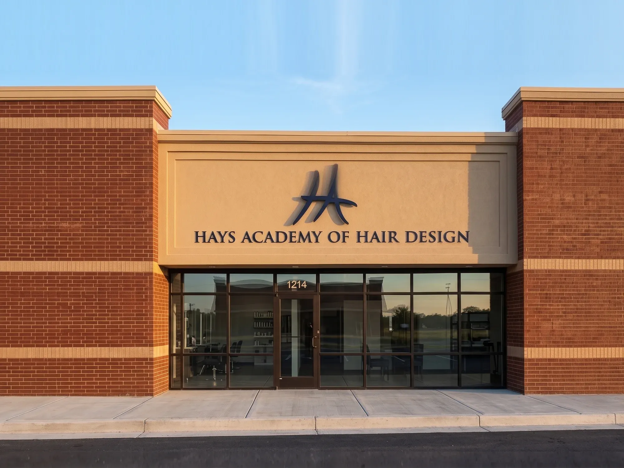 The Hays campus at 1214 East 27th Street, with the Hays Academy monogram and name over the entrance