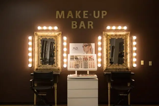 The Hays campus salon floor