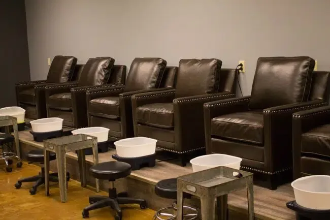 The reception area at the Hays campus