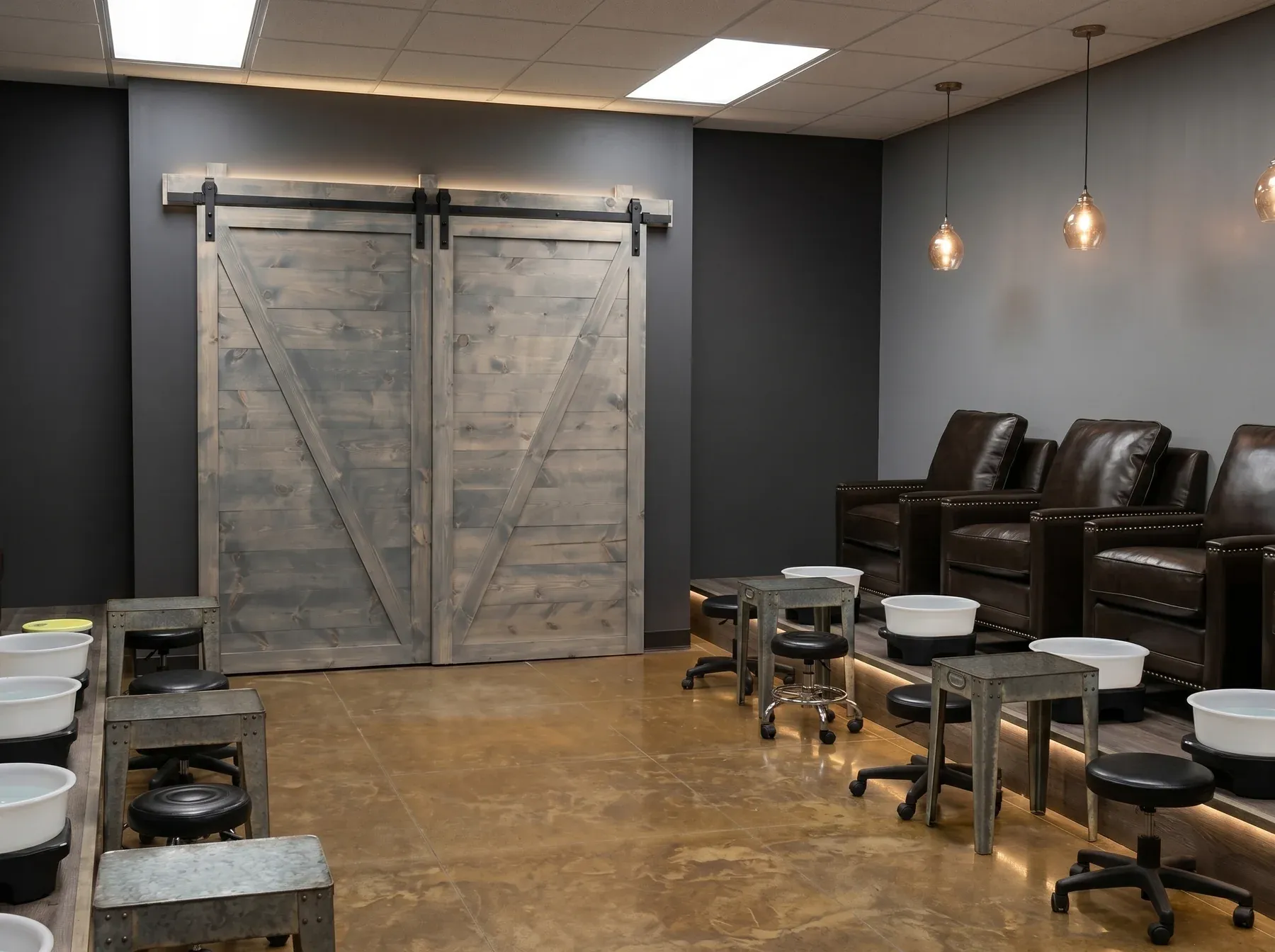 The reception area at the Hays campus