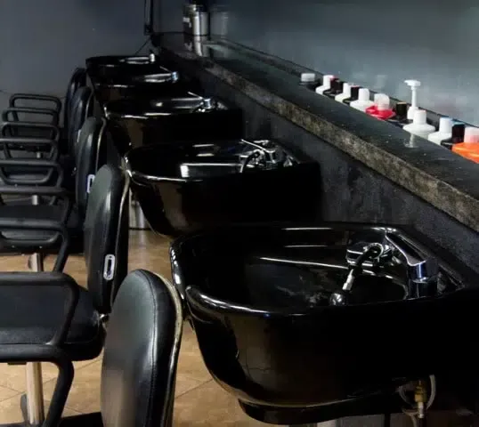 The Salina campus salon floor